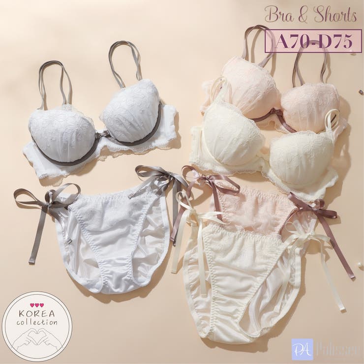 むさえ 　軽やかストレスフリーブラ&ショーツ ⭐️3セット⭐️ むさえ 軽やかストレスフリーブラ&ショーツ ⭐️3セット