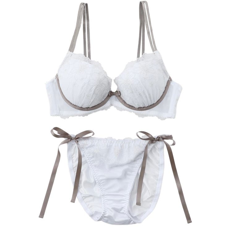 3wayストラップフラワーレース３/４カップブラ＆ショーツ  | palissee | 詳細画像14 