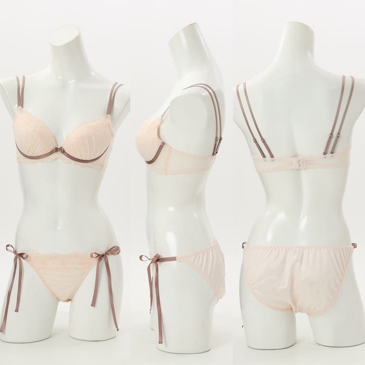 3wayストラップフラワーレース３/４カップブラ＆ショーツ  | palissee | 詳細画像3 