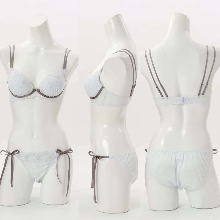 3wayストラップフラワーレース３/４カップブラ＆ショーツ  | palissee | 詳細画像4 