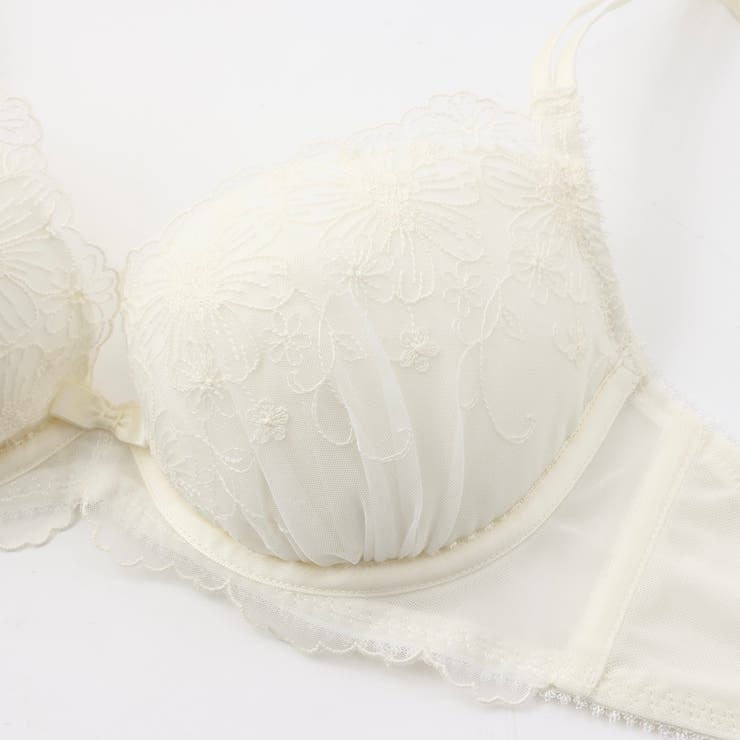 3wayストラップフラワーレース3/4カップブラ＆ショーツ [品番