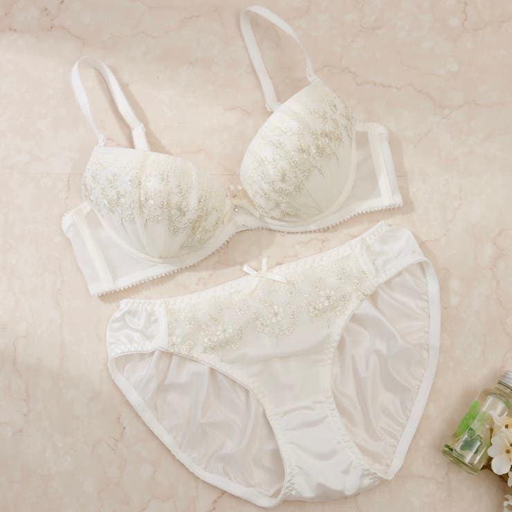 【EFカップ】プチフラワーシュシュ３/４カップブラ＆ショーツ  | palissee | 詳細画像2 