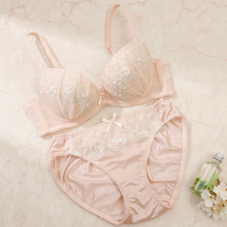 【EFカップ】プチフラワーシュシュ３/４カップブラ＆ショーツ  | palissee | 詳細画像3 