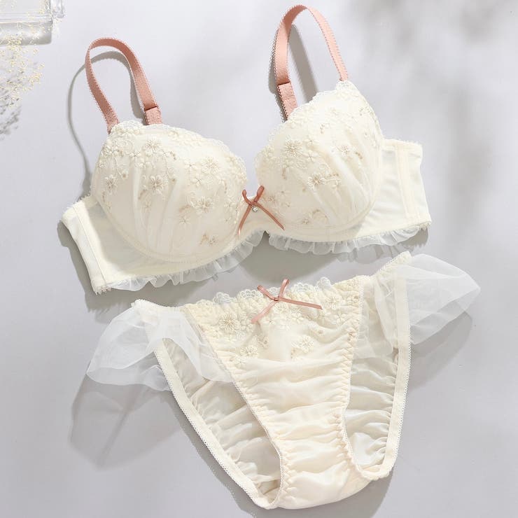 【EFカップ】フラワーアンジュ３/４カップブラ＆ショーツ  | palissee | 詳細画像2 