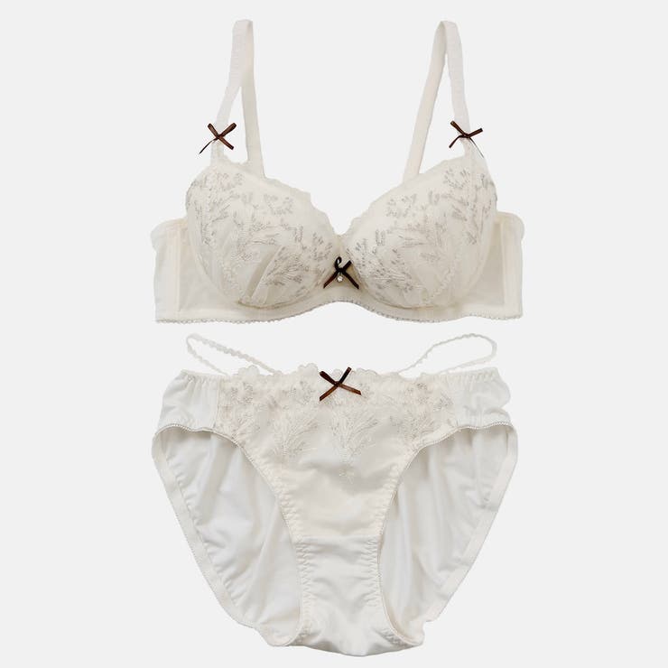 クレールブーケ3/4カップブラ＆ショーツ [品番：PLSW0001291