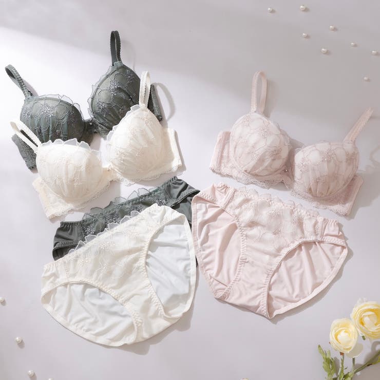 アザレアラメレース３/４カップブラ＆ショーツ  | palissee | 詳細画像18 