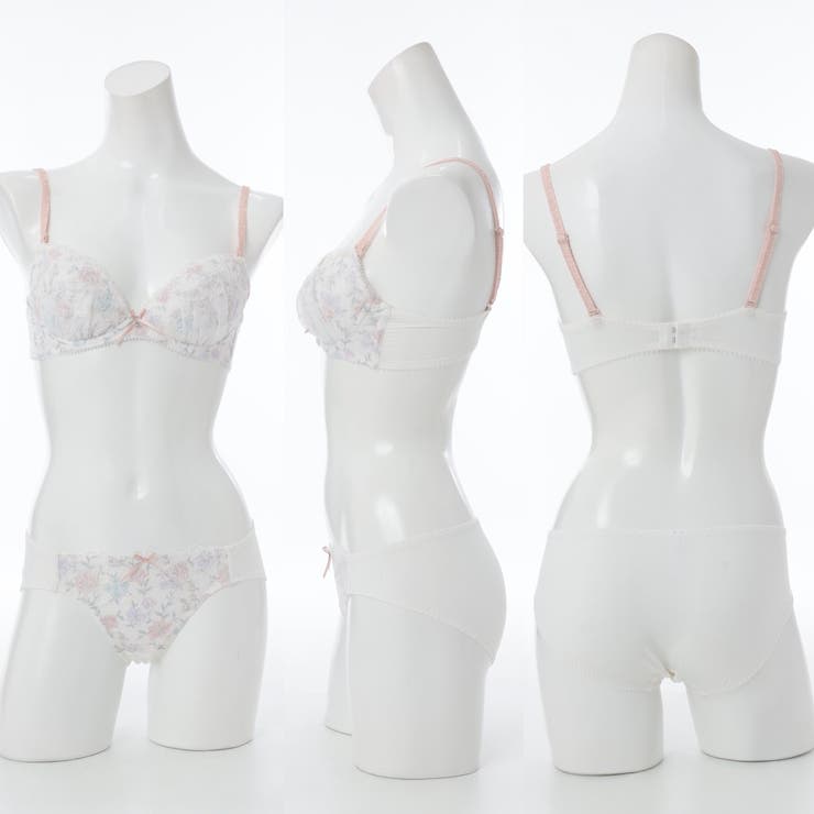 【EFカップ】ペールフローラル３/４カップブラ＆ショーツ  | palissee | 詳細画像2 