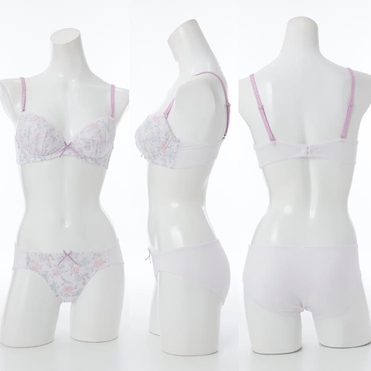 【EFカップ】ペールフローラル３/４カップブラ＆ショーツ  | palissee | 詳細画像4 