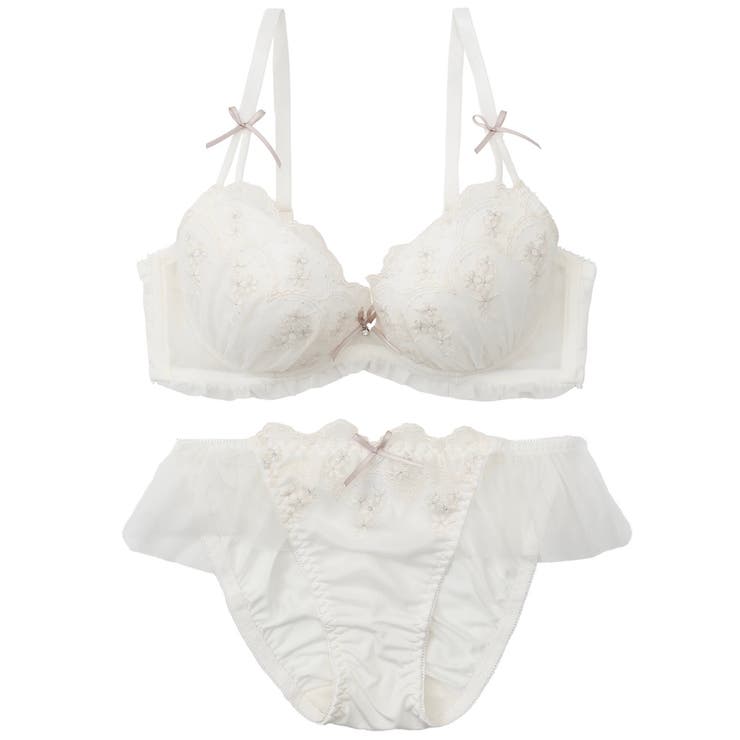 【EFカップ】フリルスカラップ３/４カップブラ＆ショーツ  | palissee | 詳細画像14 