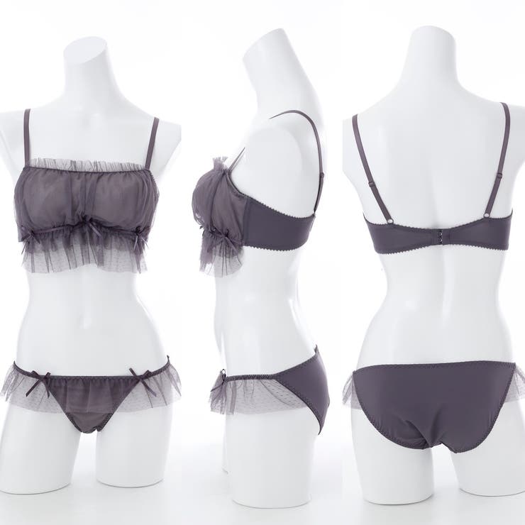 girly frill tulle３/４カップブラ＆ショーツ  | palissee | 詳細画像4 