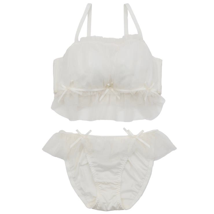 【EFカップ】girly frill tulle３/４カップブラ＆ショーツ  | palissee | 詳細画像14 