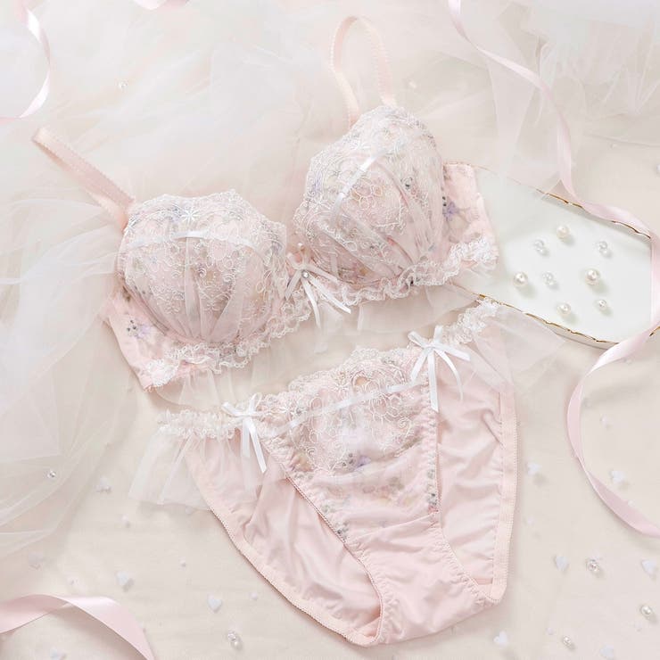 ピンク | 【EFカップ】fairy bear ３/４カップブラ＆ショーツ  | palissee