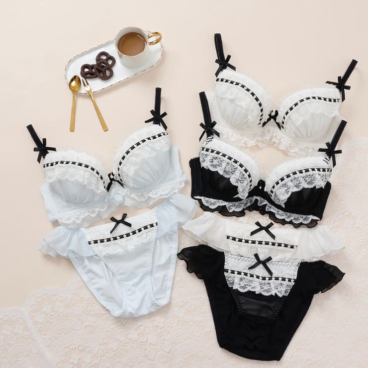 【EFカップ】ジェラートフリルレース３/４カップブラ＆ショーツ  | palissee | 詳細画像19 