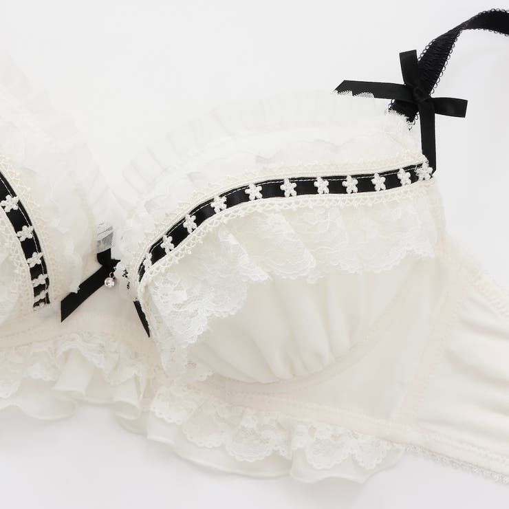 【EFカップ】ジェラートフリルレース３/４カップブラ＆ショーツ  | palissee | 詳細画像5 