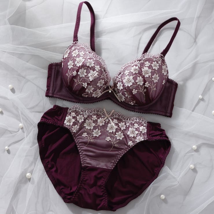 ワイン | クラシカルガーデン３/４カップブラ＆ショーツ  | palissee