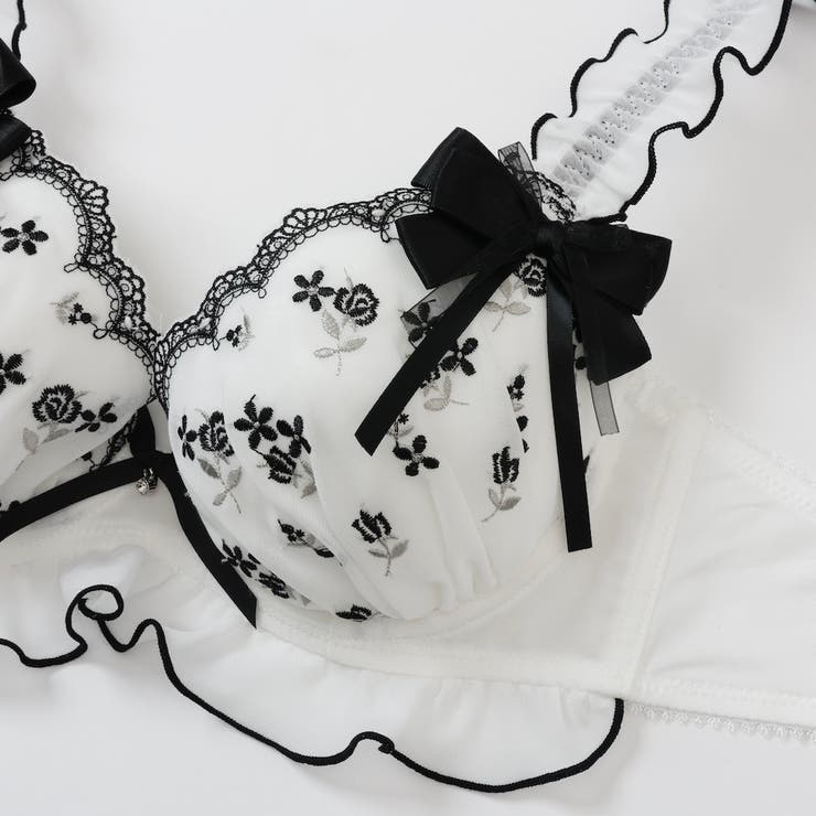 【EFカップ】Rosette Ribbon３/４カップブラ＆ショーツ  | palissee | 詳細画像9 