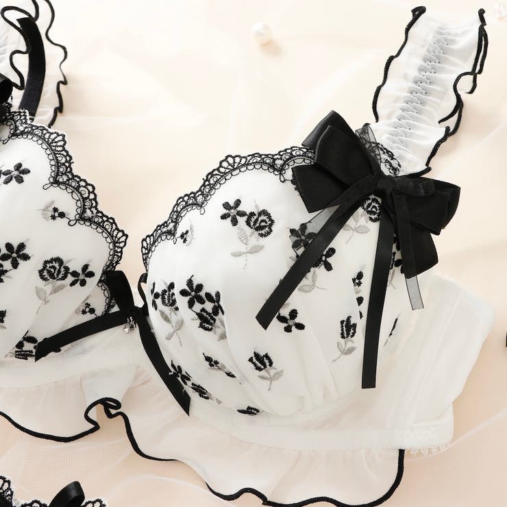 【EFカップ】Rosette Ribbon３/４カップブラ＆ショーツ  | palissee | 詳細画像3 