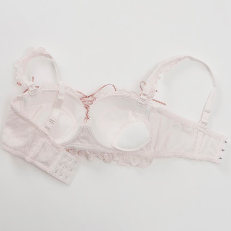 《脇高設計 2wayストラップレス》モワルーレースアップ３ ４カップブラ＆ショー… | palissee | 詳細画像19 