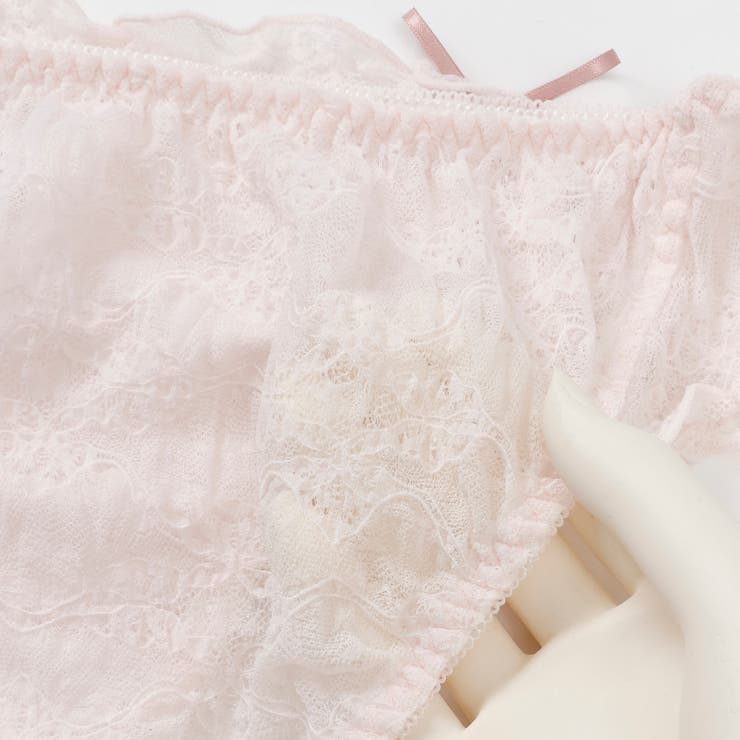 《脇高設計 2wayストラップレス》モワルーレースアップ３ ４カップブラ＆ショー… | palissee | 詳細画像20 