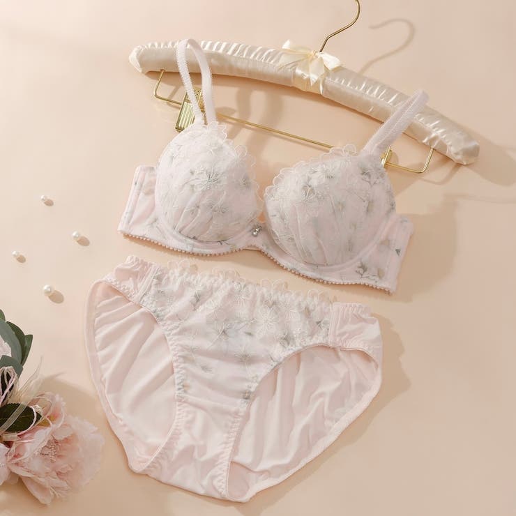 ピンク | 【EFカップ】マーリュエット３/４カップブラ＆ショーツ  | palissee