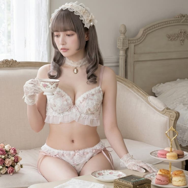 Rose Tea Party ３/４カップブラ＆ショーツ  | palissee | 詳細画像2 