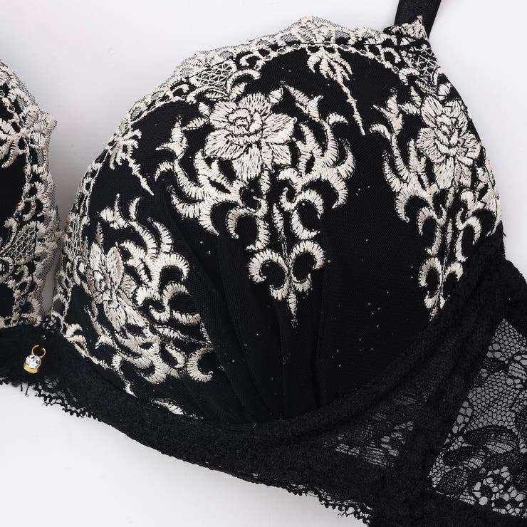 【脇高】エレガンスオーナメント ３ ４モールドカップブラ＆バックレースTバック | palissee | 詳細画像6 