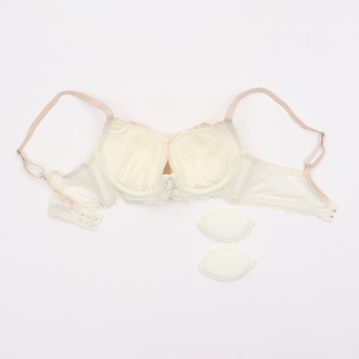 フェミニン大花刺繍３／４モールドカップブラ＆バックレースショーツ  EF | palissee | 詳細画像8 