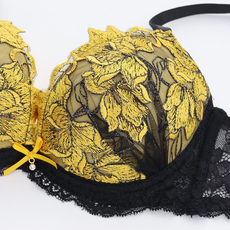 【脇高】グランローズ３/４モールドカップブラ＆バックレースショーツ  E F | palissee | 詳細画像7 