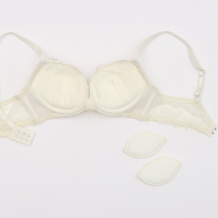 【脇高】フルーレットリボン３ ４モールドカップブラ＆バックレースショーツ E | palissee | 詳細画像8 