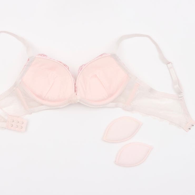 【脇高】フルーレットリボン３ ４モールドカップブラ＆バックレースショーツ E | palissee | 詳細画像9 