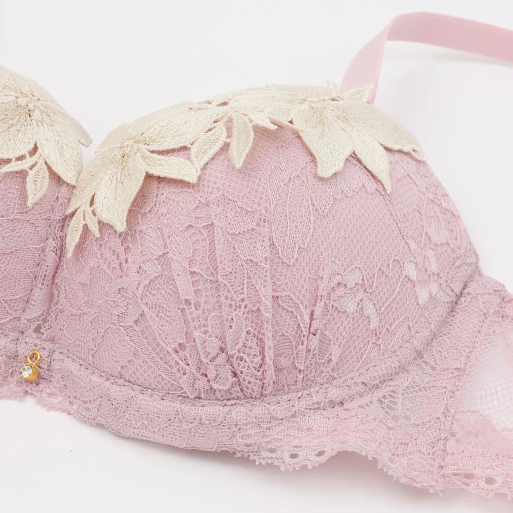 【脇高】エレガントケミカルフラワー３ ４モールドカップブラ＆バックレースショーツ… | palissee | 詳細画像7 