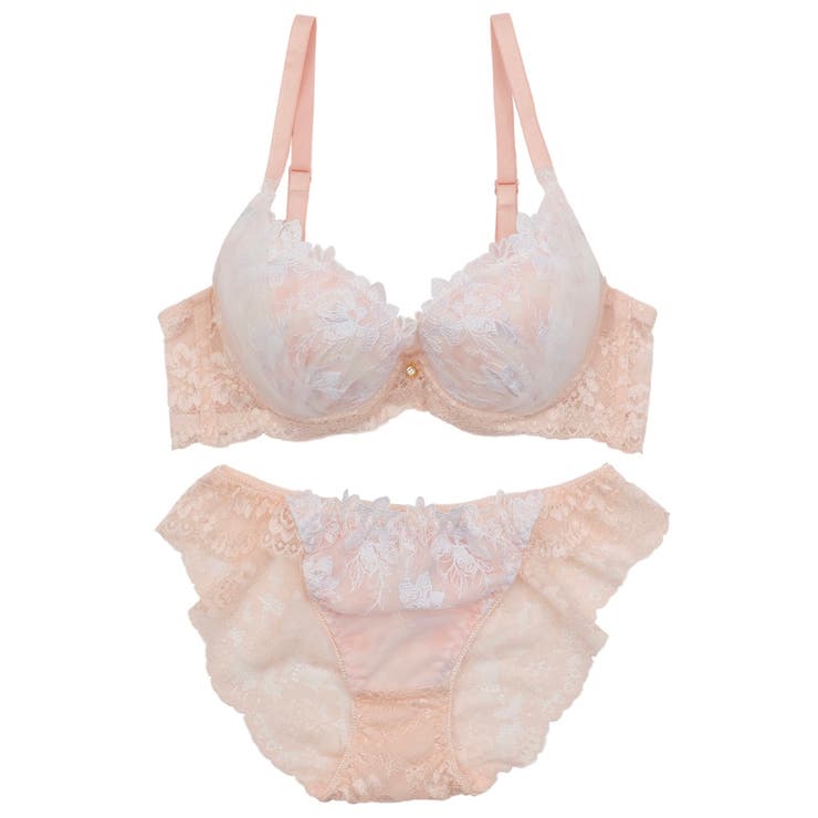 【脇高】フェアリーフラワーチュール３ ４モールドカップブラ＆バックレースショーツ… | palissee | 詳細画像12 