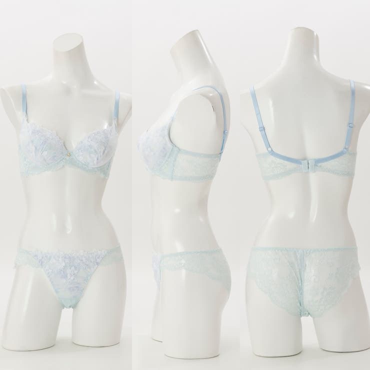 【脇高】フェアリーフラワーチュール３ ４モールドカップブラ＆バックレースショーツ… | palissee | 詳細画像3 