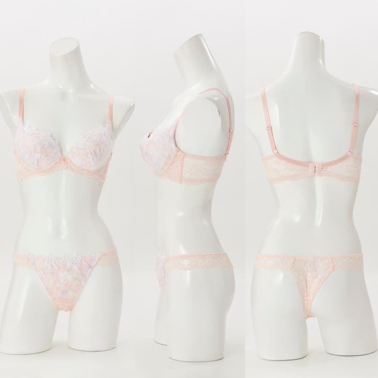 【脇高】フェアリーフラワーチュール３ ４モールドカップブラ＆バックレースTバック… | palissee | 詳細画像2 