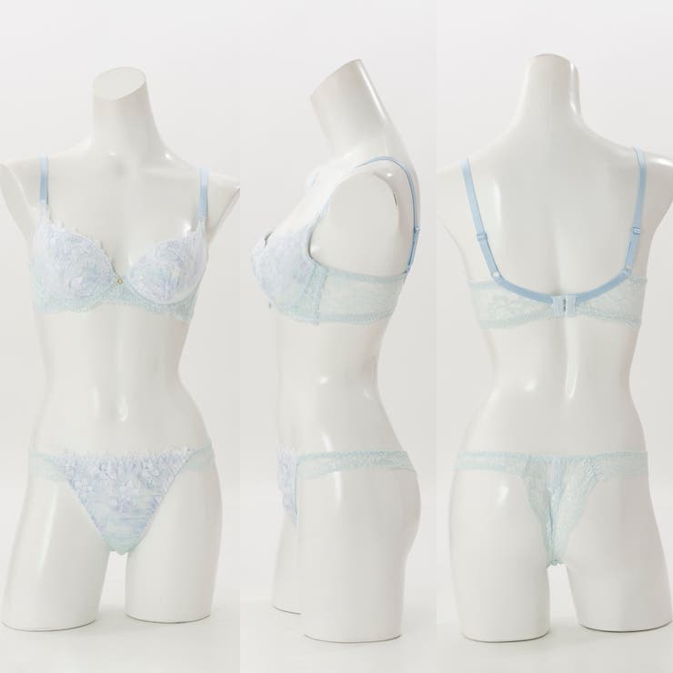 【脇高】フェアリーフラワーチュール３ ４モールドカップブラ＆バックレースTバック… | palissee | 詳細画像3 