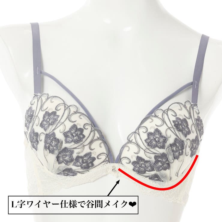 バイカラーマカロニコード３ ４モールドカップブラ＆バックレースTバック B | palissee | 詳細画像6 