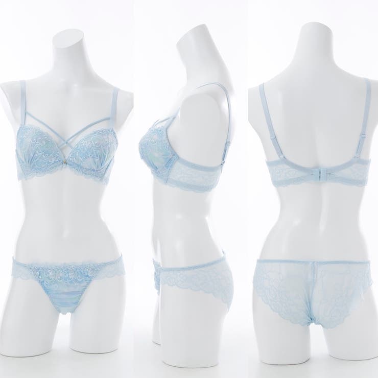 【脇高】ロマンティックヘヴン３ ４モールドカップブラ＆バックレースショーツ B | palissee | 詳細画像3 