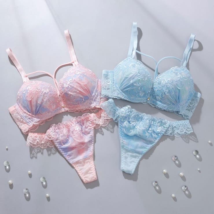 【脇高】ロマンティックヘヴン３ ４モールドカップブラ＆バックレースTバック E | palissee | 詳細画像12 