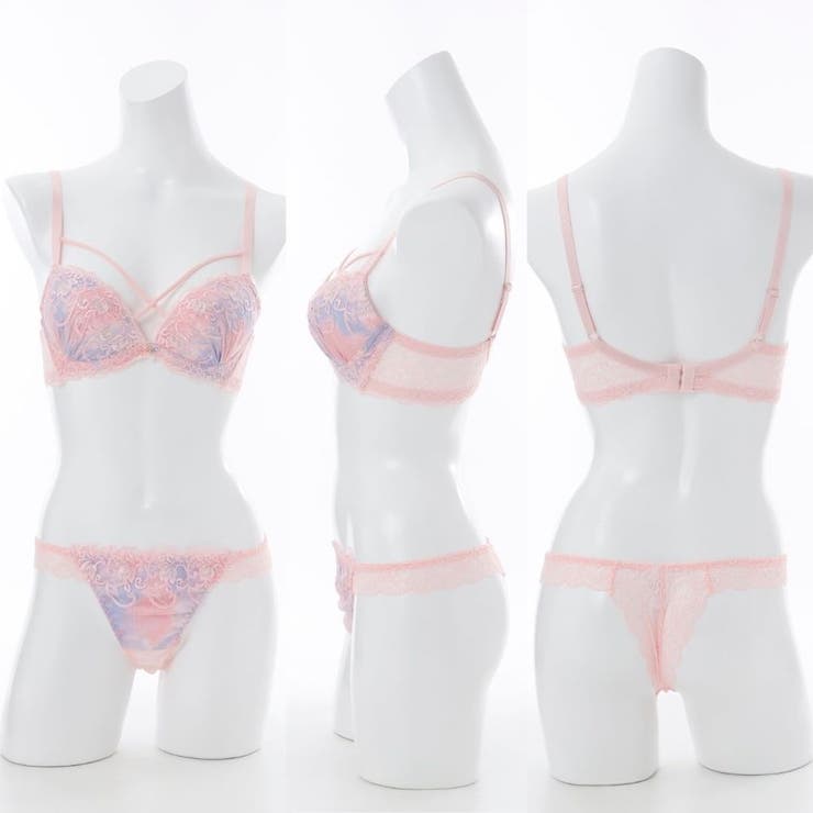 【脇高】ロマンティックヘヴン３ ４モールドカップブラ＆バックレースTバック E | palissee | 詳細画像2 