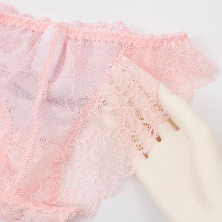 【脇高】ロマンティックヘヴン３ ４モールドカップブラ＆バックレースショーツ E | palissee | 詳細画像8 