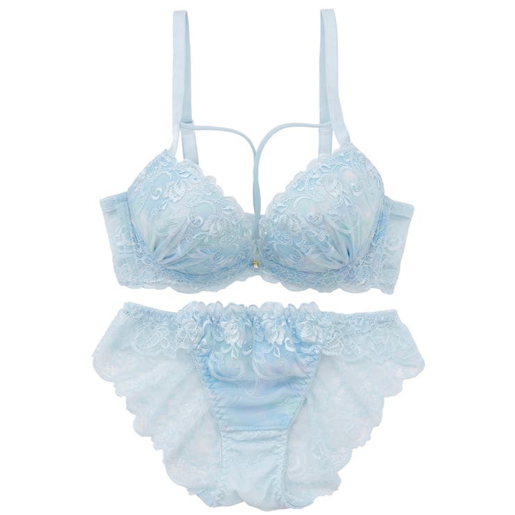 【脇高】ロマンティックヘヴン３ ４モールドカップブラ＆バックレースショーツ E | palissee | 詳細画像11 