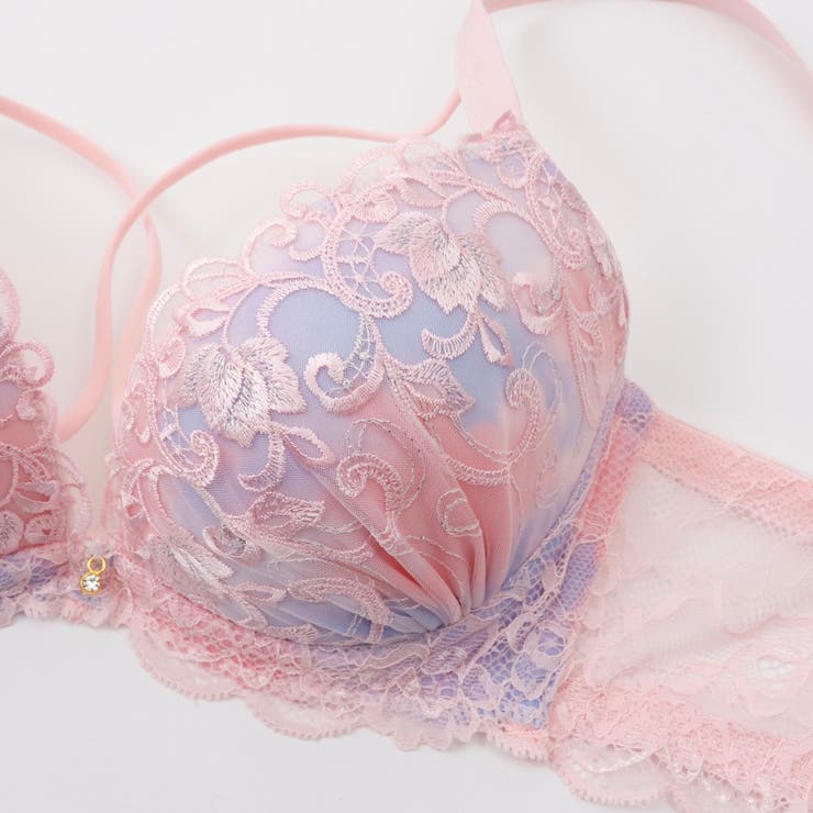 【脇高】ロマンティックヘヴン３ ４モールドカップブラ＆バックレースショーツ E | palissee | 詳細画像4 