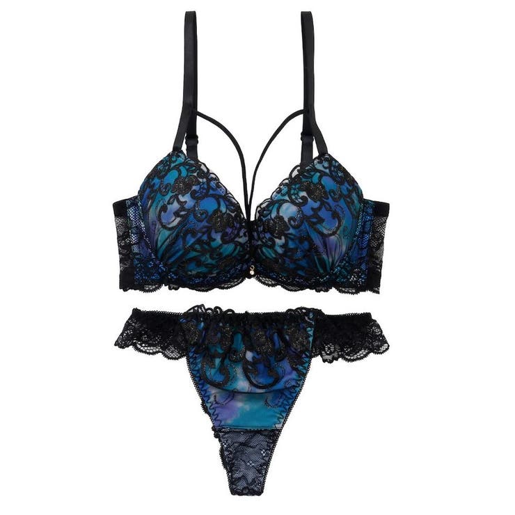 【脇高】ヴェルヴェットアイヴィ３ ４モールドカップブラ＆バックレースTバック B | palissee | 詳細画像11 