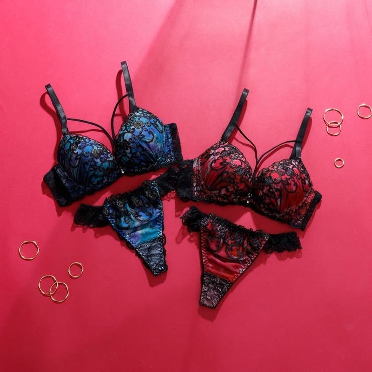 【脇高】ヴェルヴェットアイヴィ３ ４モールドカップブラ＆バックレースTバック E | palissee | 詳細画像12 