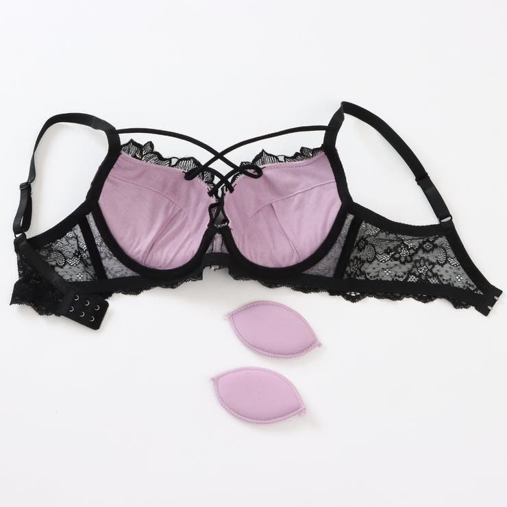 【脇高】ノワールローズ 脇高ブラ＆Tバックひもショーツ  A B C D | palissee | 詳細画像7 