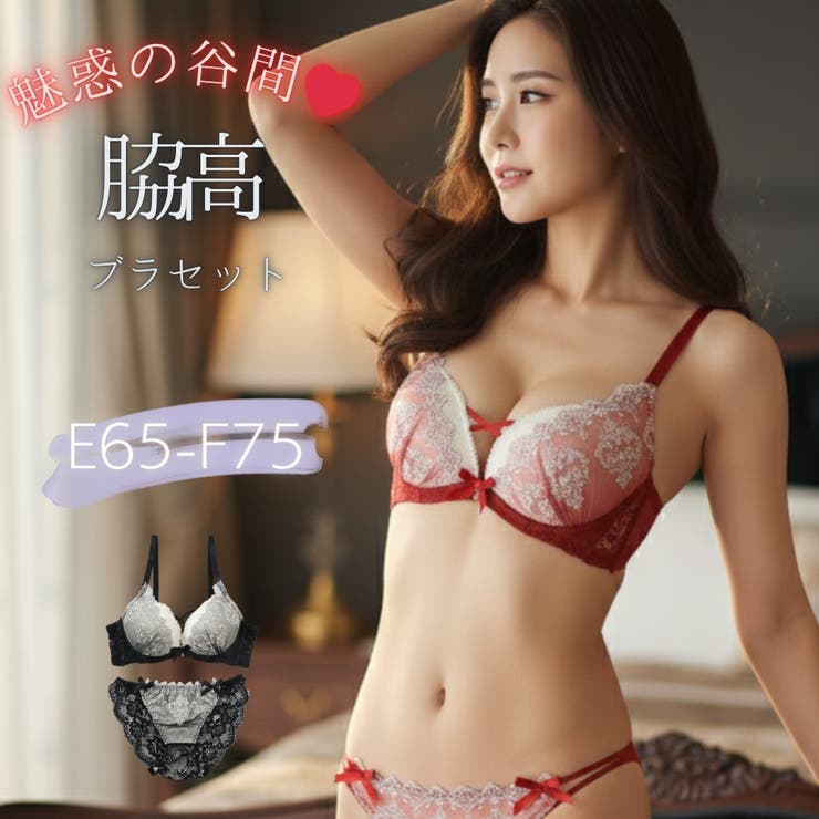 【脇高】ゴシックレース 脇高ブラ＆バックレースショーツ  E F | palissee | 詳細画像1 