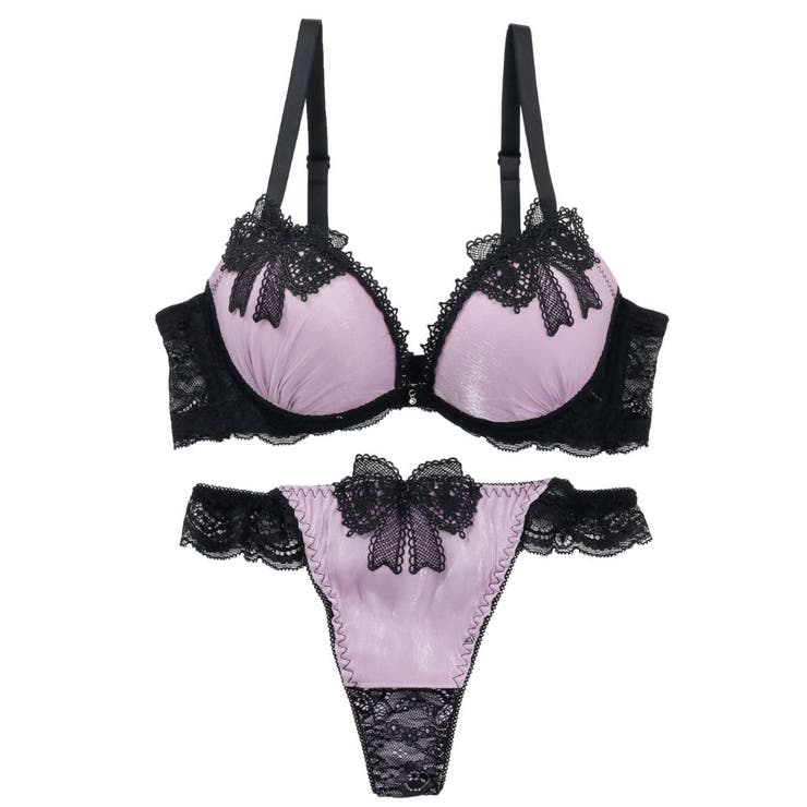 【脇高】 ノーブルリボン 脇高ブラ＆Tバックショーツ  E F | palissee | 詳細画像12 