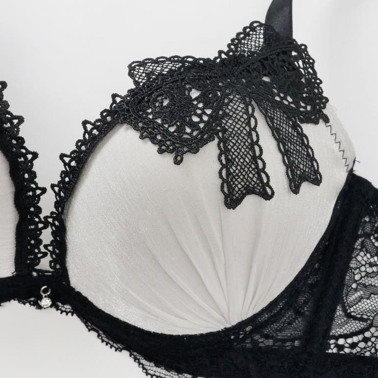 【脇高】 ノーブルリボン 脇高ブラ＆バックレースショーツ  E F | palissee | 詳細画像5 