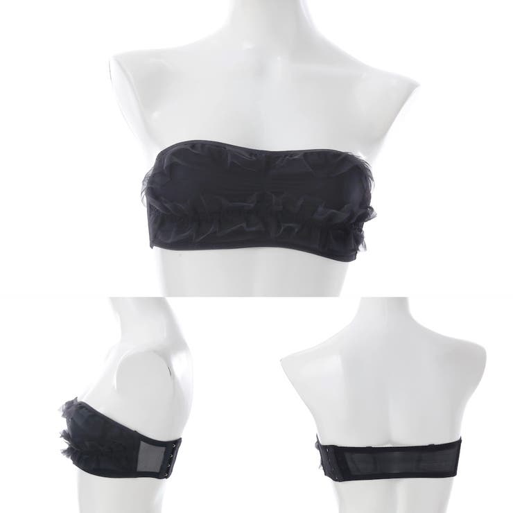 チュールフリルストラップレスブラ（S・M・Lサイズ） | palissee | 詳細画像3 