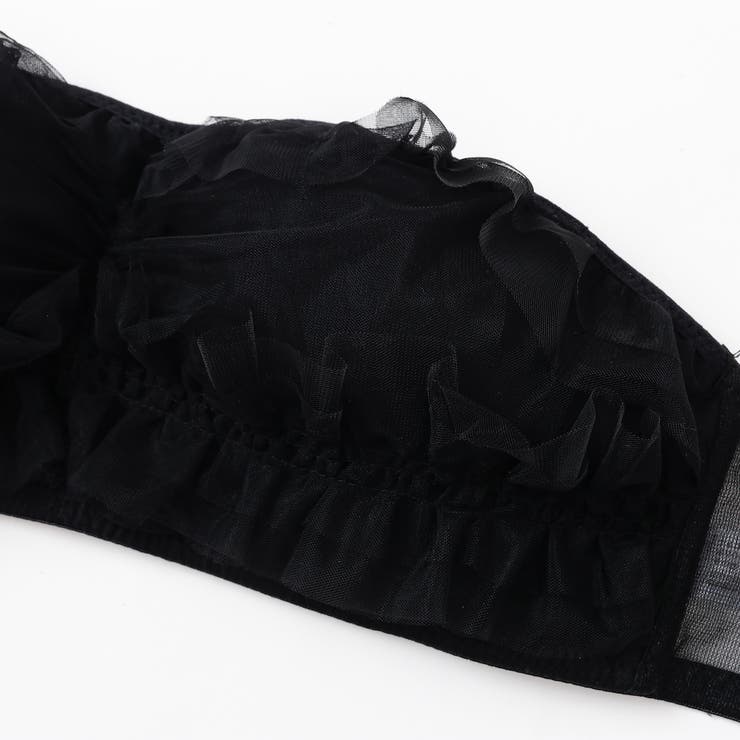 チュールフリルストラップレスブラ（S・M・Lサイズ） | palissee | 詳細画像4 